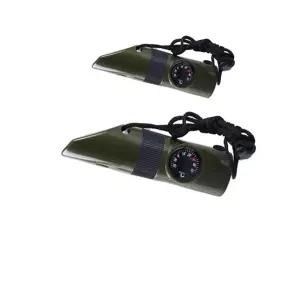 예기치 못한 상황에 빛을 발하는 서바이벌 도구 X 2개캠핑준비 용품 파이어스타터 조난시위험 알리는 호루