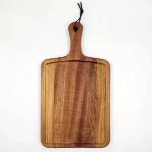 [콩심팥심]플레이팅 도마 손잡이 흑단나무 아카시아