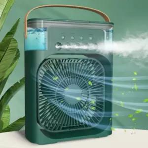 아이스 가습기 탁상 선풍기 USB 에어쿨러 팬소형 캠핑무선 사무실 무소음용 책상 형선 충전식 책상용 용선