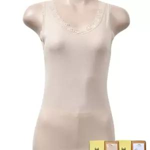 (트라이) 내구성이 좋고 우수한 소재 면 120 여성 피마 런닝러닝나시 레이스 내복 여자 속옷 이지웨어 언더