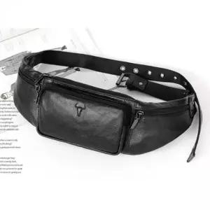 남성용 허리 가방 슬링 힙색 소가죽 웨이스트백 크로스백 여행용힙색 허리백 남자슬링백