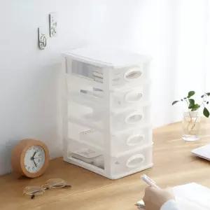정리수납함 타우민 투명 서랍장 5단미니 책상 미니함 데스크함 소품함 오거나이저 선반