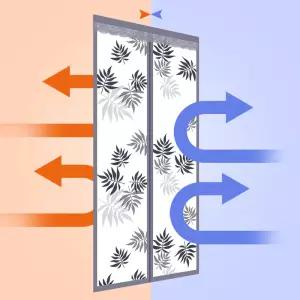 우풍 자석 방풍 커튼 비닐 외풍 차단 투명 바람 막이방수천 단열현관문 주택 현관방충 풍지 방망틈새이 커