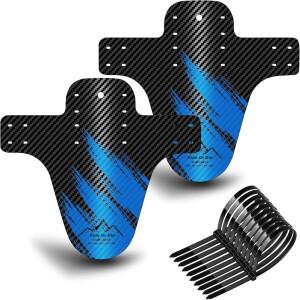1PC 카본 패턴 자전거 펜더 화려한 로드 산악 머드 가드 앞뒤 바퀴 머드가드 량 MTB 픽스 기어