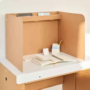 책상 칸막이 독서실 가림막 책상용 미니사이즈창구 종이 가리개 파티션 투명