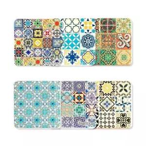 [콩심팥심]아줄레주 세라믹 컵 6개 세트 코스터 사각형