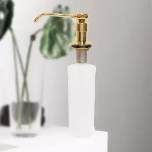 HLBATH 골드 씽크대세제통 매립형 금색 물비누통주방세 금색세 인테리어 비누통 형통