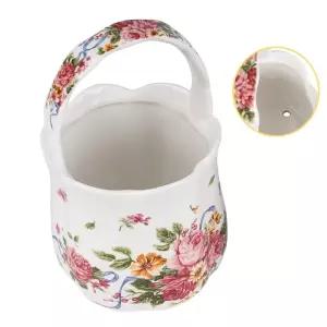 손잡이 도자기 수저통-대 약6.8x15.5cm 꽃통 꽂이 정리함 도기 가정용 예쁜 인테리어