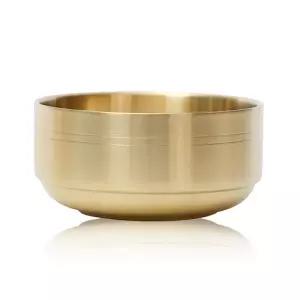 한국복진 티타늄 이중 탕기 (대) 18cm반상기 그릇 수정과 음료수 볼 제사 제사상 우동기 라면기 한정식 한