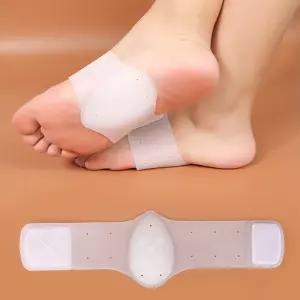 벨크로 실리콘 발바닥 발등 아치 패드 통증완화 지압 발보호대 조절 충격