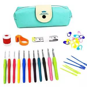 필통 형 코바늘 뜨개질 세트 패키지 초보태교질 출산선물 손뜨개