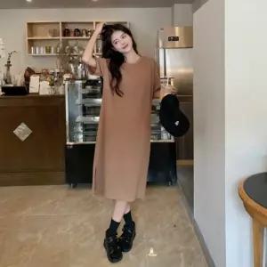 루즈핏 반팔 롱원피스 여름 데일리룩 시원한 착용감휴양지 가을 봄원피스 여성 박스 민소매 바캉스