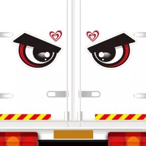 앵그리왕눈6 고휘도반사 대형 차량스티커 280x209mm졸음방지 자동차 용스티커 이스티커 모양 하이빔 육각