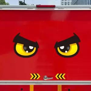 앵그리왕눈8 고휘도반사 대형 차량스티커 280x266mm졸음방지 자동차 용스티커 이스티커 모양 하이빔 육각