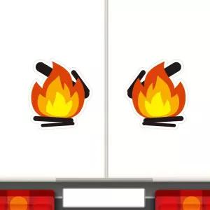 앵그리왕눈12 고휘도반사 대형 차량스티커 270x305mm졸음방지 자동차 용스티커 이스티커 모양 하이빔 육각