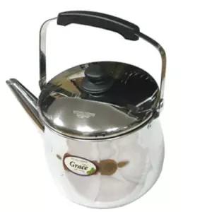 키친플라워 들통 주전자 7L스텐 스테인레스 실버 심플 가정용 다용도 대용량 물주 보리차