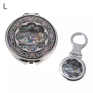 자개손거울세트 원앙 컬러 전통 고급 소품 휴대용 선물용 나전칠기 미용