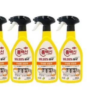 홈백신 세정제 600ml 4묶음인덕션청소 주방 기름때 제거 세제