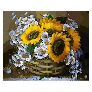 (OH) OH-M 명화 유화그리기 A-278 해바라기 데이지 40x50팝아트 홈인테리어 그림그리기세트 액자만들기 셀