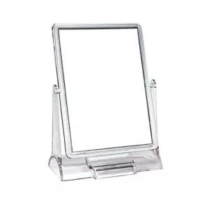 사각 양면 화장대 투명 스탠드 탁상거울미니 데코소품 장식 단체선물 테이블 데스크 조명