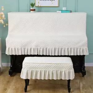 피아노커버 레 건반 커버 의자커버 먼지 세트 덮개 자수