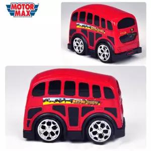 모터맥스 4in 런던버스 (풀백카 78477)택시완구 장난감 모형 자동차 어린이 키즈 역할놀이 소꿉 작동