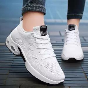 여자 통기성 좋은 소재 미끄럼 방지 평안한 운동화화이트스니커즈 커플단화 키즈 찍찍이 소가죽 여성 어글