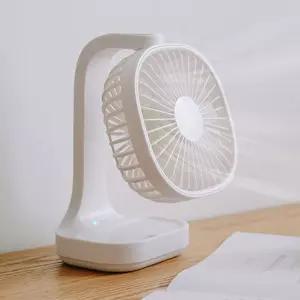 쿨샵 충전식 탁상용선풍기 휴대용 3단 풍속용 핸드 식선 학생 LED 용선 미니써큘레이터 책상 써이터 냉풍기