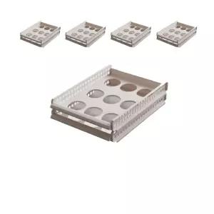 깔끔한 옷정리를 위한 다층 슬라이딩 선반 X 5개입 장선반 수납 미니 틈새 소품 플라스틱장 장함 수납함 바