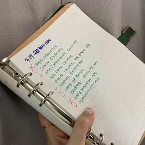 [셀러에이드]6공 다이어리 A5 속지 투두리스트