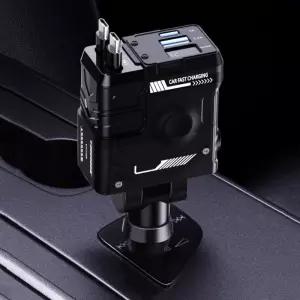 퀵온 4in1 릴타입 고속충전 시거잭 멀티 차량용기충전 시거 용기 용USB기 자동차기 잭기 기잭