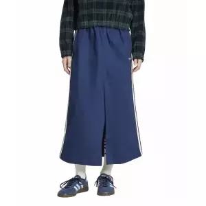 아디다스 ADIDAS 코튼 트윌 미디 스커트 - 네이비 IX1039