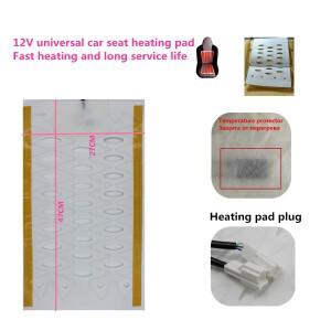 범용 카시트 히팅 패드  자동차 온열 커버 합금 와이어 겨울 히터 매트  12V  세트당 2 개