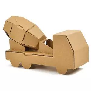 [골드스마일]종이상자DIY 작품만들기 베이지칼라 34 레미콘차 도시락종이상