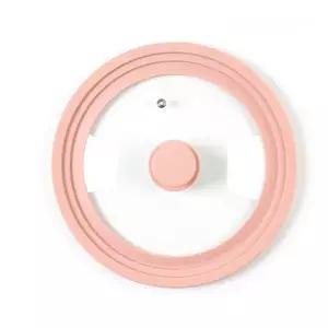 올비아 냄비 뚜껑 후라이팬 기름 튀김 방지 커버 핑크조리용품 프라이팬덮개 다용도 실리콘재질 멀티 주방