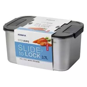 [골드스마일]코멕스 스텐킵스 슬라이드 투락 직사각(높은형) 3.7L