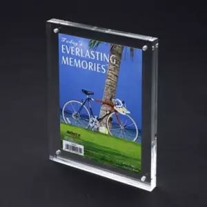 두꺼운 자석사진액자 5R 127x178아크릴 탁상 상패 책상 꽂이그림 선물 개업 벽걸이