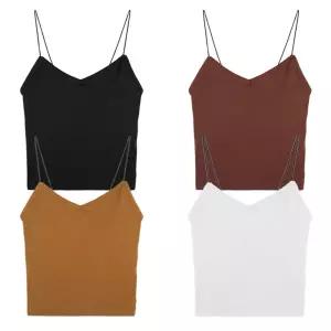 심리스 여성 크롭나시 끈브라 스탑 속옷 이너 캡탑 나시