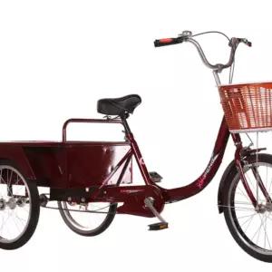 어른용 세발자전거 경량 짐수레 세발 자전거 짐칸 장보기