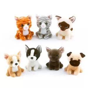 내 손안에 쁘띠펫 동물인형 7종 택1인테리어 어린이 강아지봉제 예쁜 고양이 모형 귀여운 장식용