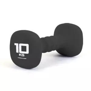 IW 네오프렌 사각아령 10kg 블랙웨이트기구 미니덤벨 홈트 레이닝 운동 헬스