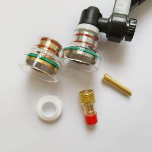 티그 노즐 16  WP920 WP17 18 및 26용 Pyrex 컵 용접 키트