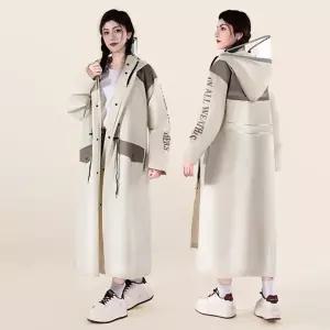 [다잇템] 여자 클래식 빅사이즈 후디 스타일 우비 코트