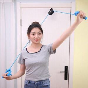 홈트 기구 어깨 교정 손목 훈련 스트레처 문고정 약수터 블랙 도르래