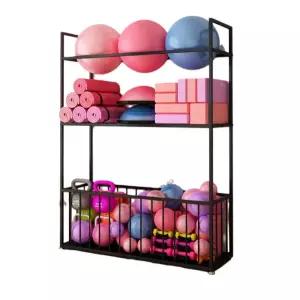 짐볼 거치대 정리 통통볼 정리선반 선반 보관함 골드 프레임