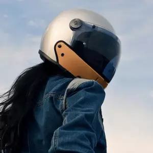 바이크 오토바이헬멧 하이바 남성 여성용 레트로 복고풍 엔틱 풀 페이스 오토바이 헬멧 탈착식 턱 보호대