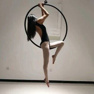 테스학원 에어 후프 85cm 훌라후프 회전 스텐링 파이프 이어링