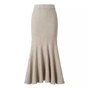 GGPX 니트 밴딩 머메이드 롱 스커트 (GODWH013D)