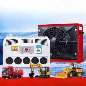 차량용 무시동 에어컨 12v 일체형 트럭 굴삭기 휴대용 24V