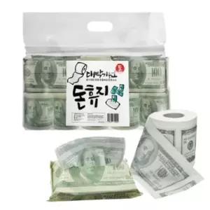 두루말이휴지 롤화장지 달러티슈 6 넵킨 4개